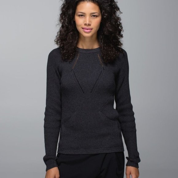 lululemon athletica Sweaters - Lululemon The Sweater The Better - Heathered Black